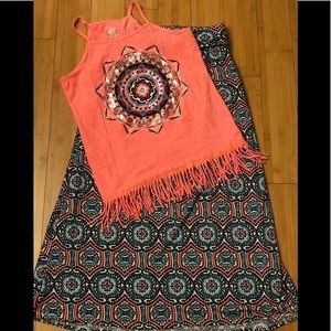 Justice tank and skirt set
